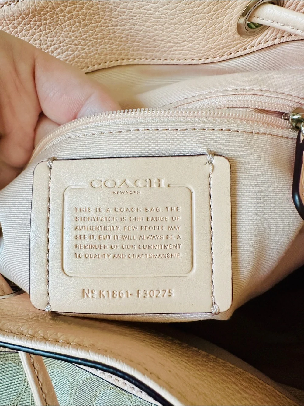 Coach Billie Pink/Blossom Leather & Signature Canvas Backpack